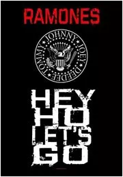 Ramones Textile Poster (Hey, Ho, Let's Go)