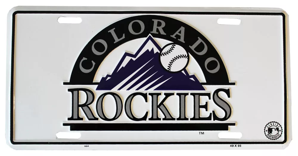 Colorado Rockies MLB License Plate