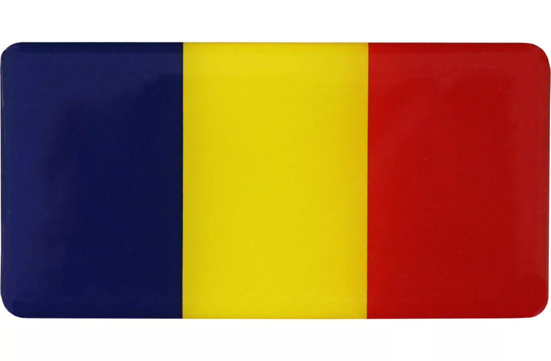 Romania Domed Sticker
