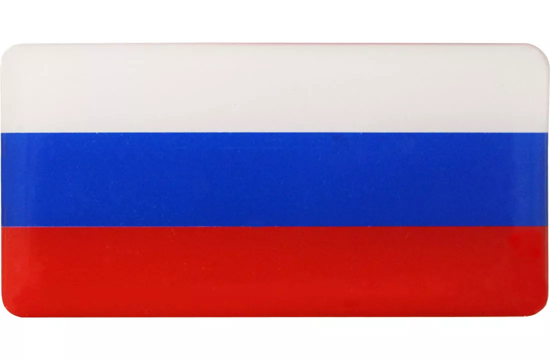 Russia Domed Sticker