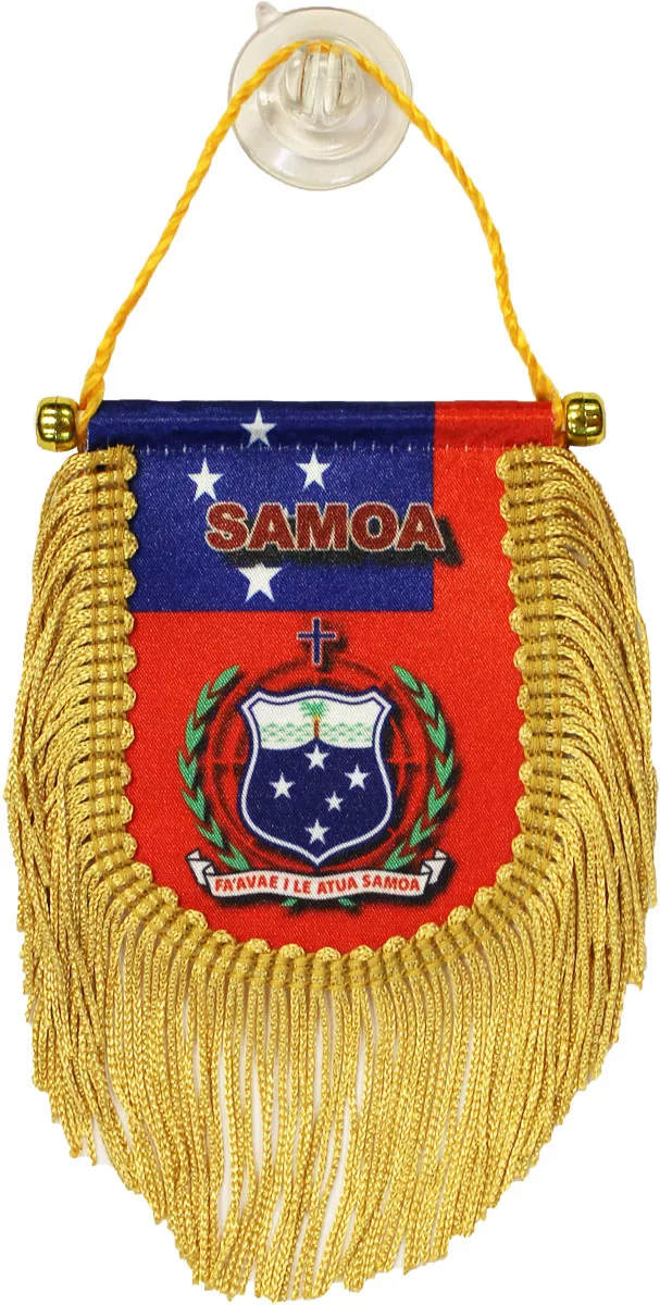Samoa Window Hanging Flag (Shield)