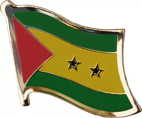 Sao Tome & Principe Flag Lapel Pin