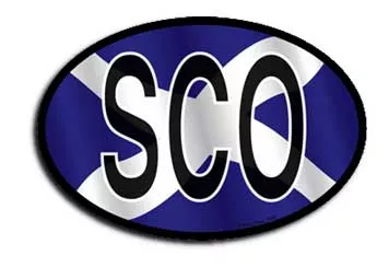 Scotland Wavy Oval Decal (St. Andrews)