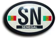 Senegal Oval decal