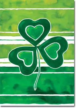 Shamrock Stripes Toland Art Banner