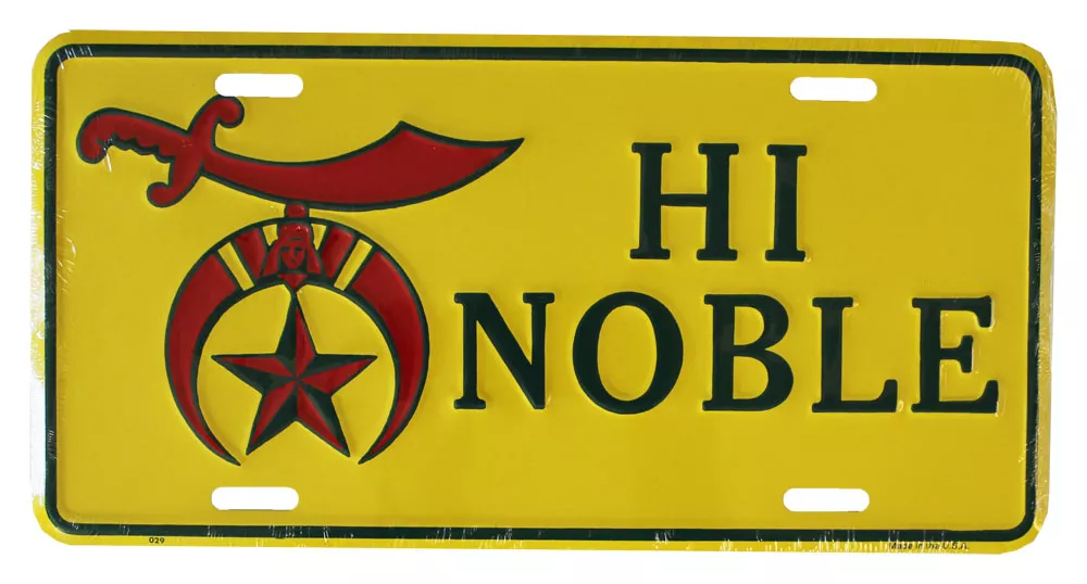 Shriners License Plate