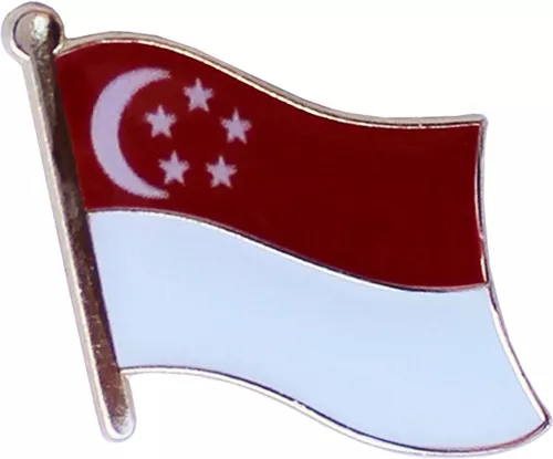 Singapore Flag Lapel Pin