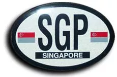 Singapore Oval decal