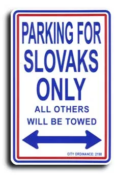Slovakia Parking Sign