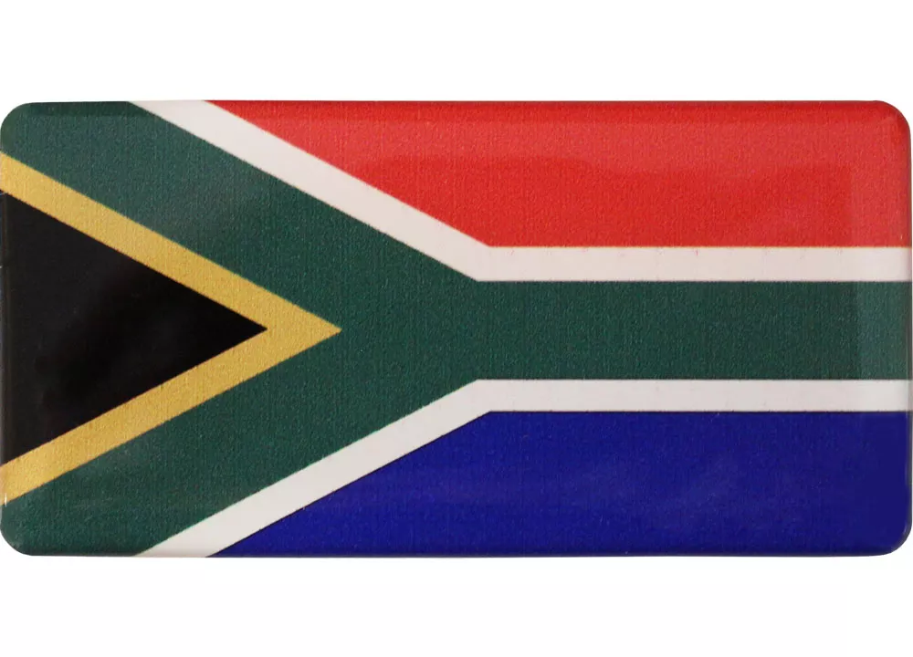 South Africa Domed Sticker