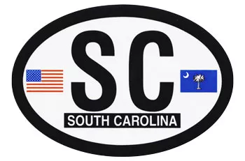 South Carolina Oval Decal