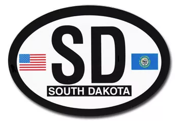 South Dakota Oval Decal