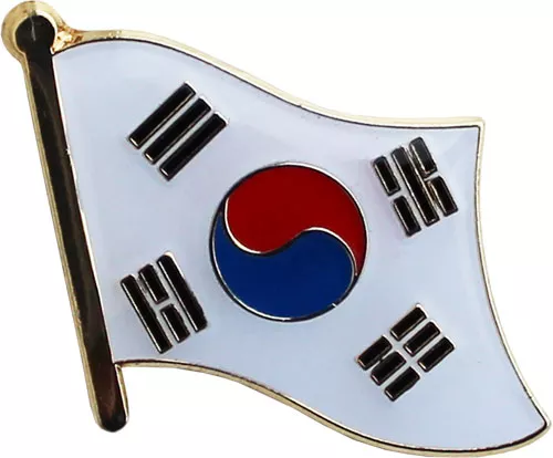 South Korea Flag Lapel Pin