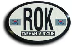 South Korea Oval decal