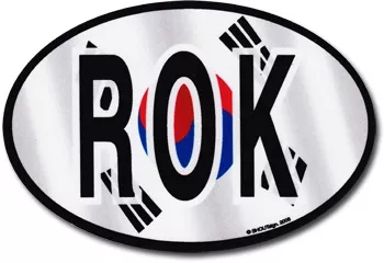 South Korea Wavy Oval Decal