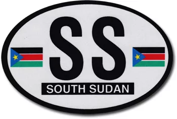 South Sudan, Republic of Oval Decal
