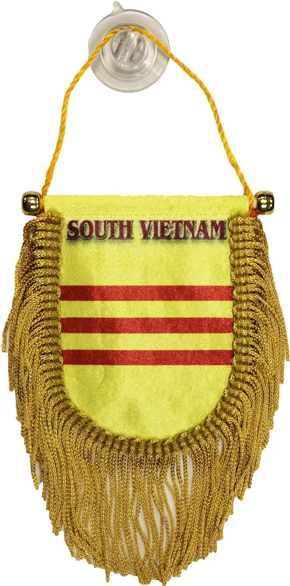 South Vietnam (Plain) Window Hanging Flag (Shield) 