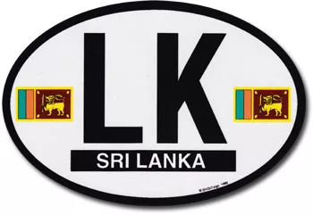 Sri Lanka Oval Decal