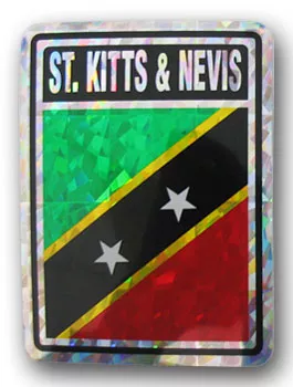 St. Kitts and Nevis Reflective Decal