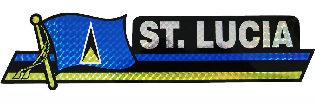 St. Lucia Bumper Sticker