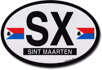 St. Maarten Oval decal