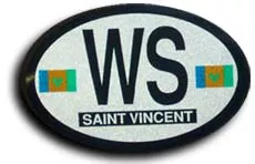 St. Vincent and the Grenadines Oval decal