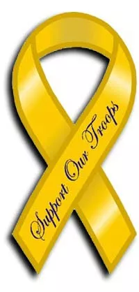 Support Our Troops Window Cling