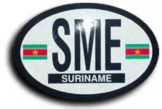 Suriname Oval decal