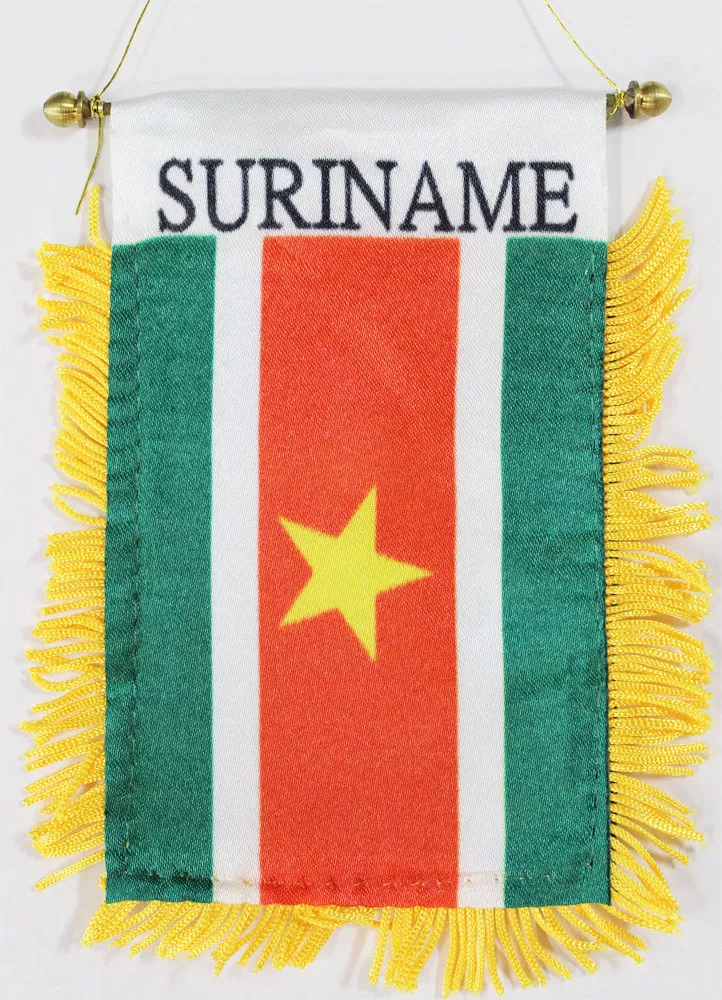 Suriname Window Hanging Flag
