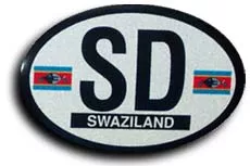 Swaziland (Eswatini) Oval Decal