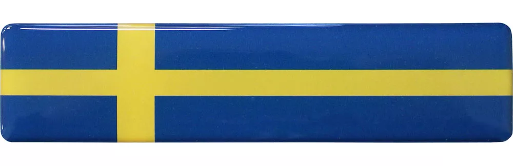 Sweden Long Domed Sticker