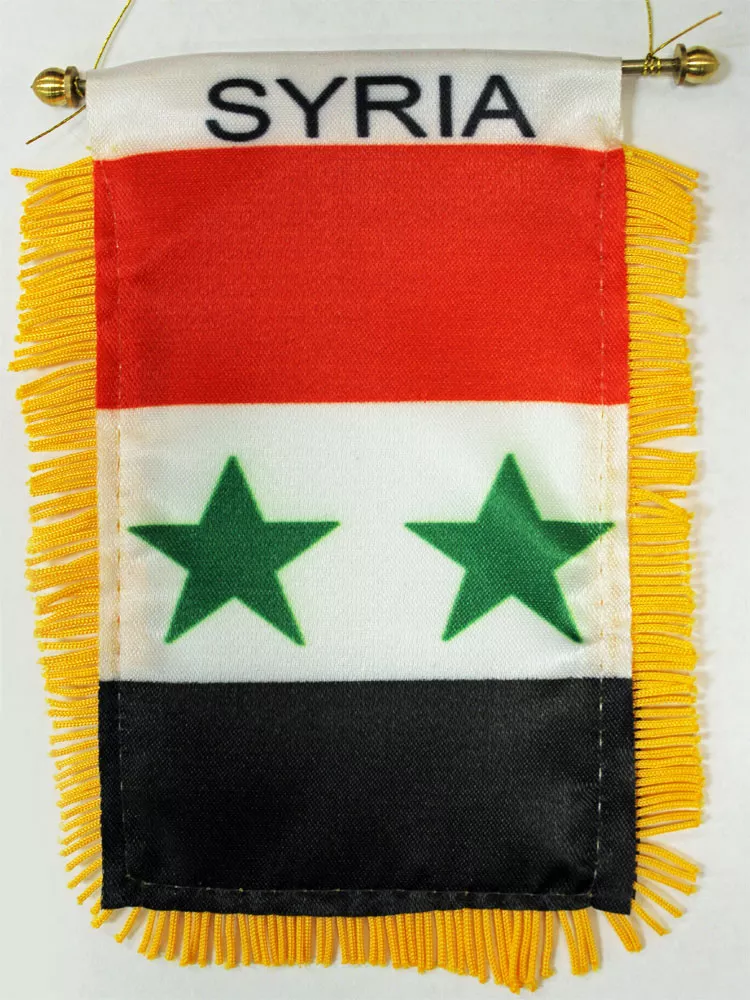 Syria (1980-2024) Window Hanging Flag
