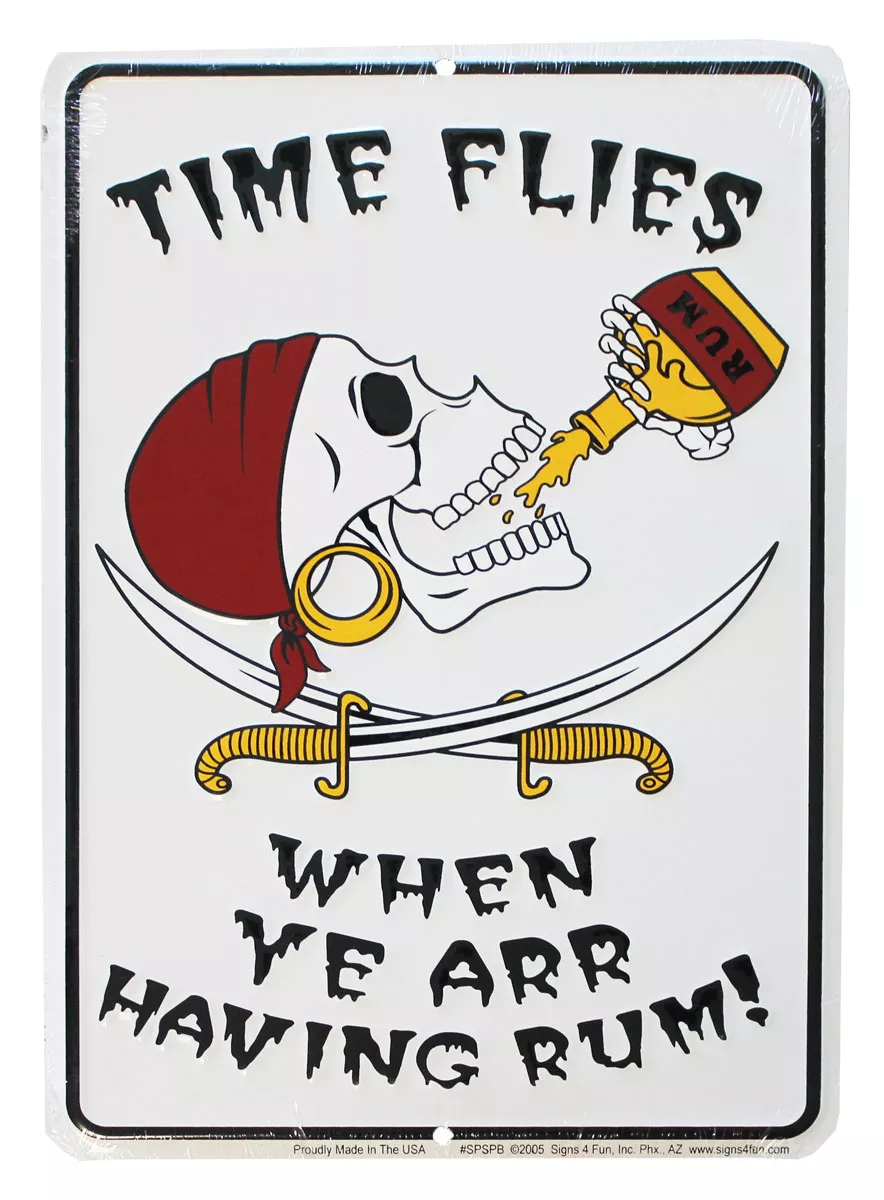 Time Flies Parking Sign