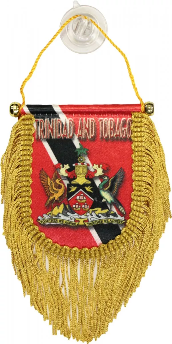 Trinidad and Tobago Window Hanging Flag (Shield)