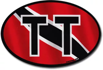 Trinidad and Tobago Wavy Oval Decal