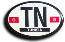 Tunisia Oval decal