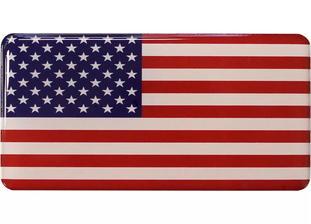 USA Domed Sticker