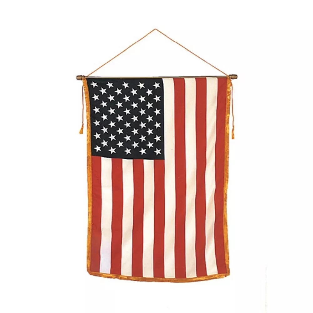 USA - 16" x 24" Fringed Classroom Banner