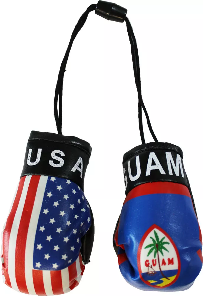 USA and Guam Mini Boxing Gloves