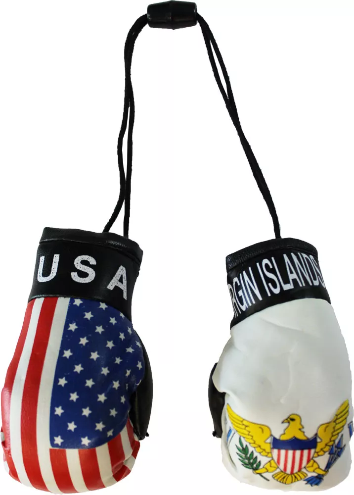 USA and US Virgin Islands Mini Boxing Gloves