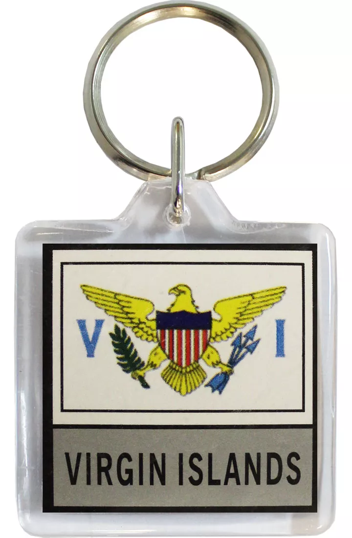 US Virgin Islands Keyring