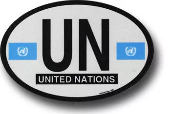 United Nations Oval decal