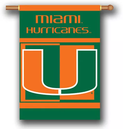 University of Miami - 28" x 40" 2-sided NCAA Banner