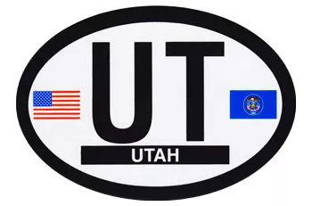 Utah Oval Decal (Seal)