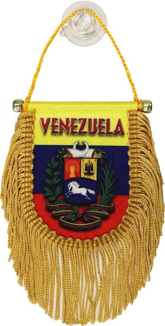Venezuela Window Hanging Flag (Shield)