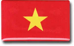 Vietnam Mini Domed Sticker