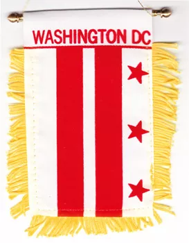 Washington, DC (district of columbia) Window Hanging Flag