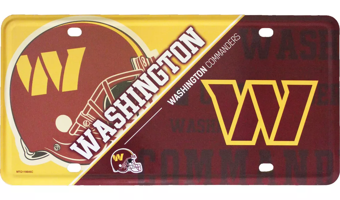 Washington Commanders NFL License Plate
