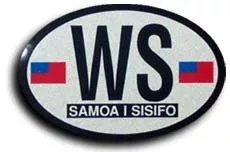 Samoa Oval decal