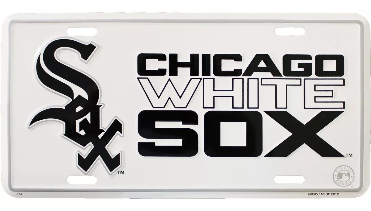 Chicago White Sox MLB License Plate (White)